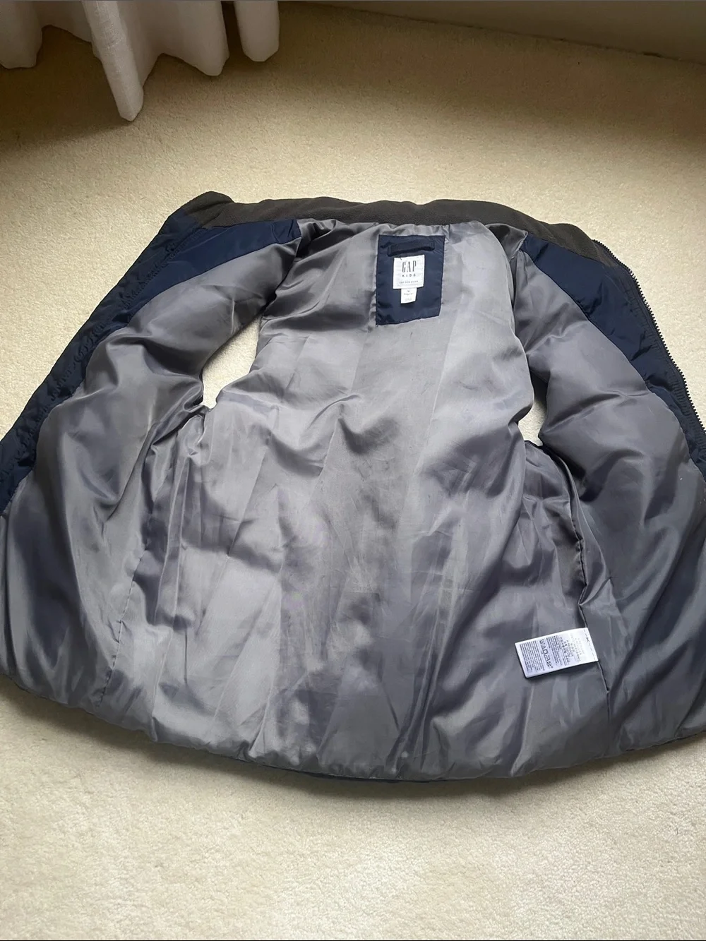 GAP Navy Quilted Puffer Vest for Kids